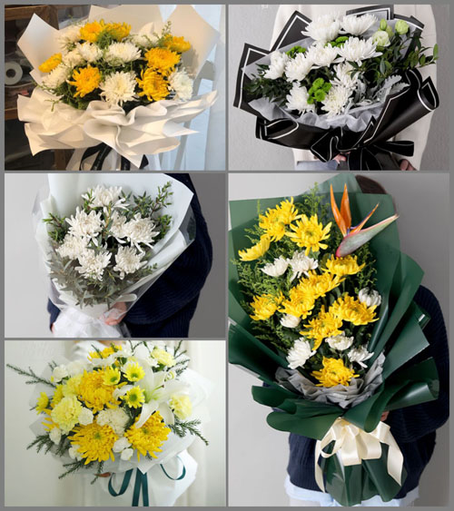 贵州遵义汇川区泗渡镇观坝村白事花束代送
